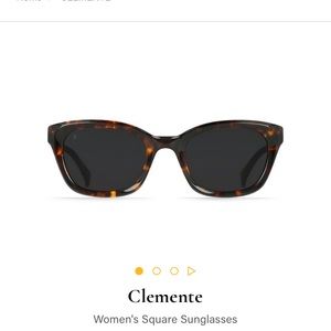 Raen Clemente Square Sunglasses Tortoise DarkSmoke